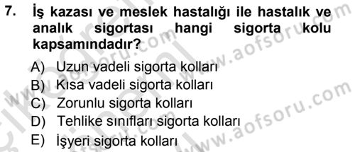 Ücret ve Ödül Yönetimi Dersi 2013 - 2014 Yılı Tek Ders Sınav Soruları 7. Soru