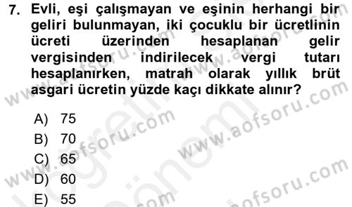 Ücret ve Ödül Yönetimi Dersi 2016 - 2017 Yılı (Final) Dönem Sonu Sınav Soruları 7. Soru