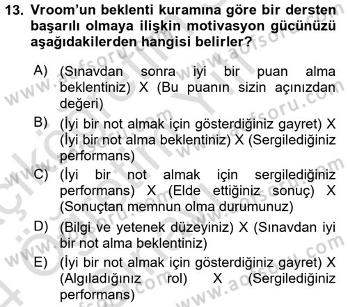 Ücret ve Ödül Yönetimi Dersi 2023 - 2024 Yılı Yaz Okulu Sınav Soruları 13. Soru