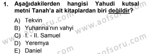 İslam İnanç Esasları Dersi 2012 - 2013 Yılı (Final) Dönem Sonu Sınav Soruları 1. Soru