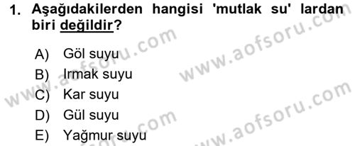 İslam İbadet Esasları Dersi 2015 - 2016 Yılı (Final) Dönem Sonu Sınav Soruları 1. Soru