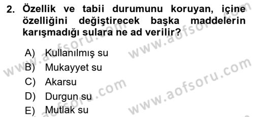 İslam İbadet Esasları Dersi 2018 - 2019 Yılı 3 Ders Sınav Soruları 2. Soru