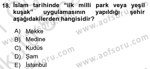 İslam Ahlak Esasları Dersi 2020 - 2021 Yılı Yaz Okulu Sınav Soruları 18. Soru