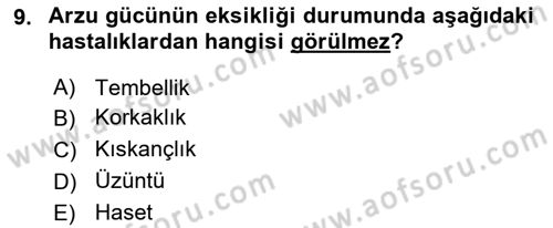 İslam Ahlak Esasları Dersi 2020 - 2021 Yılı Yaz Okulu Sınav Soruları 9. Soru