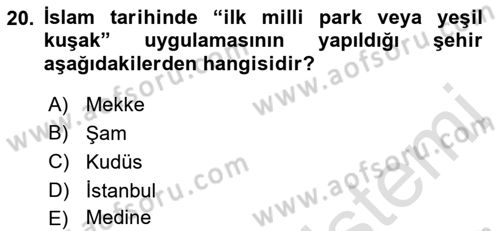 İslam Ahlak Esasları Dersi 2023 - 2024 Yılı (Final) Dönem Sonu Sınav Soruları 20. Soru