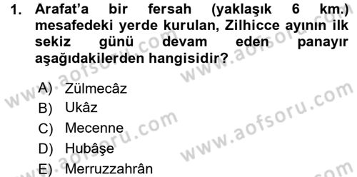 İlk Dönem İslam Tarihi Dersi 2015 - 2016 Yılı (Vize) Ara Sınav Soruları 1. Soru