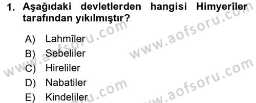 İlk Dönem İslam Tarihi Dersi 2016 - 2017 Yılı (Final) Dönem Sonu Sınav Soruları 1. Soru