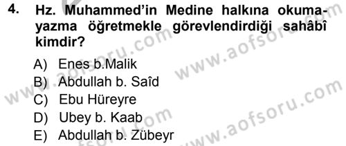 İslam Sanatları Tarihi Dersi 2012 - 2013 Yılı (Vize) Ara Sınav Soruları 4. Soru