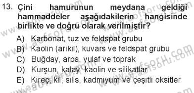 İslam Sanatları Tarihi Dersi 2012 - 2013 Yılı Tek Ders Sınav Soruları 13. Soru