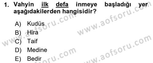 Tefsir Tarihi ve Usulü Dersi 2022 - 2023 Yılı Yaz Okulu Sınav Soruları 1. Soru