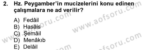 Hadis Tarihi ve Usulü Dersi 2014 - 2015 Yılı (Vize) Ara Sınav Soruları 2. Soru