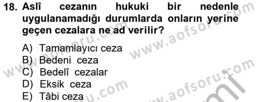 İslam Hukukuna Giriş Dersi 2012 - 2013 Yılı (Final) Dönem Sonu Sınav Soruları 18. Soru