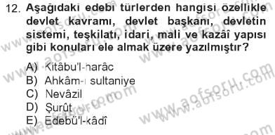 İslam Hukukuna Giriş Dersi 2012 - 2013 Yılı Tek Ders Sınav Soruları 12. Soru