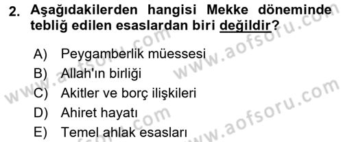İslam Hukukuna Giriş Dersi 2021 - 2022 Yılı Yaz Okulu Sınav Soruları 2. Soru