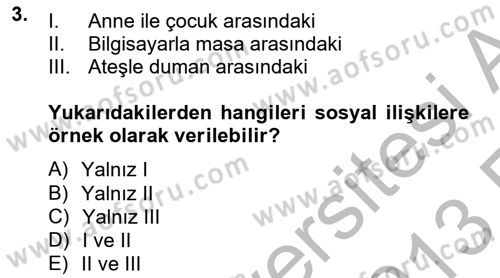 İslam Kurumları ve Medeniyeti Dersi 2012 - 2013 Yılı (Vize) Ara Sınav Soruları 3. Soru