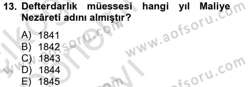 İslam Kurumları ve Medeniyeti Dersi 2013 - 2014 Yılı Tek Ders Sınav Soruları 13. Soru