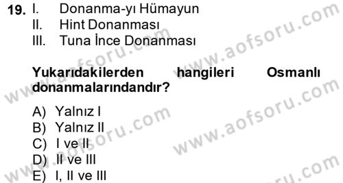 İslam Kurumları ve Medeniyeti Dersi 2013 - 2014 Yılı Tek Ders Sınav Soruları 19. Soru