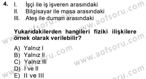 İslam Kurumları ve Medeniyeti Dersi 2014 - 2015 Yılı (Vize) Ara Sınav Soruları 4. Soru