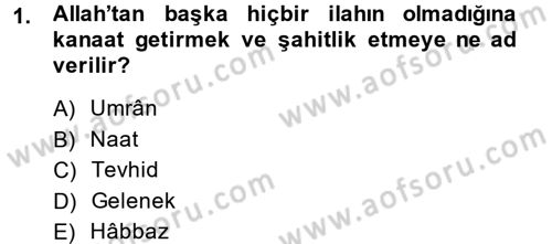 İslam Kurumları ve Medeniyeti Dersi 2014 - 2015 Yılı (Final) Dönem Sonu Sınav Soruları 1. Soru