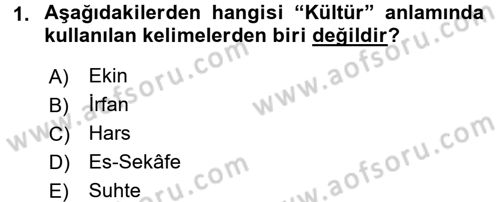 İslam Kurumları ve Medeniyeti Dersi 2015 - 2016 Yılı (Vize) Ara Sınav Soruları 1. Soru