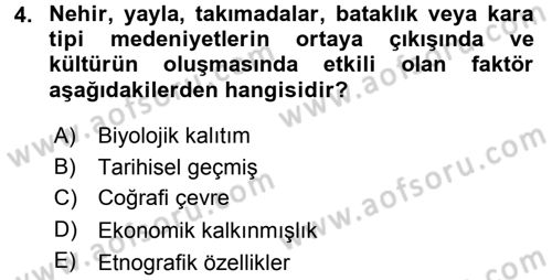 İslam Kurumları ve Medeniyeti Dersi 2015 - 2016 Yılı (Vize) Ara Sınav Soruları 4. Soru