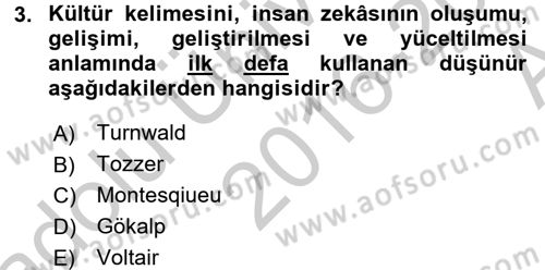 İslam Kurumları ve Medeniyeti Dersi 2016 - 2017 Yılı (Vize) Ara Sınav Soruları 3. Soru