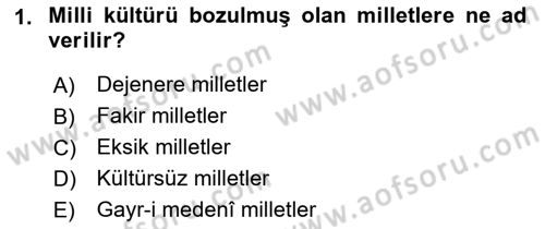İslam Kurumları ve Medeniyeti Dersi 2018 - 2019 Yılı 3 Ders Sınav Soruları 1. Soru