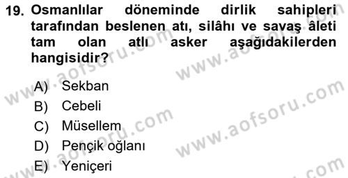 İslam Kurumları ve Medeniyeti Dersi 2021 - 2022 Yılı Yaz Okulu Sınav Soruları 19. Soru