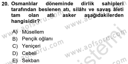 İslam Kurumları ve Medeniyeti Dersi 2023 - 2024 Yılı (Final) Dönem Sonu Sınav Soruları 20. Soru