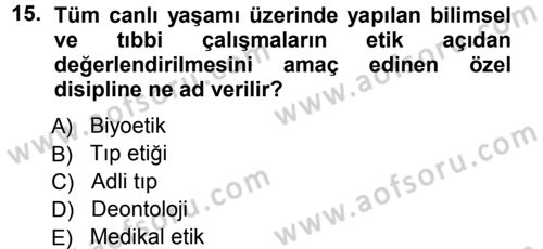 Günümüz Fıkıh Problemleri Dersi 2012 - 2013 Yılı (Vize) Ara Sınav Soruları 15. Soru