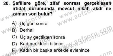 Günümüz Fıkıh Problemleri Dersi 2012 - 2013 Yılı (Final) Dönem Sonu Sınav Soruları 20. Soru