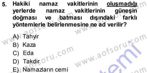 Günümüz Fıkıh Problemleri Dersi 2013 - 2014 Yılı (Vize) Ara Sınav Soruları 5. Soru