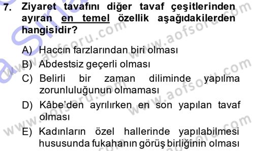Günümüz Fıkıh Problemleri Dersi 2013 - 2014 Yılı (Vize) Ara Sınav Soruları 7. Soru