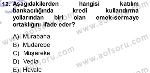Günümüz Fıkıh Problemleri Dersi 2013 - 2014 Yılı (Final) Dönem Sonu Sınav Soruları 12. Soru