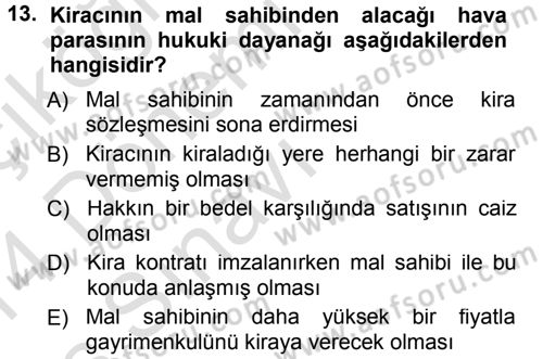 Günümüz Fıkıh Problemleri Dersi 2013 - 2014 Yılı Tek Ders Sınav Soruları 13. Soru