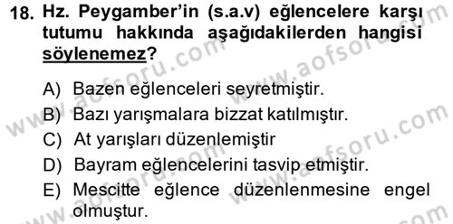 Günümüz Fıkıh Problemleri Dersi 2014 - 2015 Yılı (Vize) Ara Sınav Soruları 18. Soru