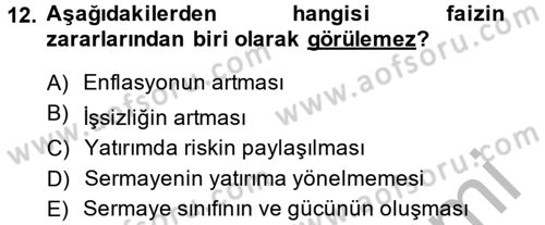 Günümüz Fıkıh Problemleri Dersi 2014 - 2015 Yılı (Final) Dönem Sonu Sınav Soruları 12. Soru