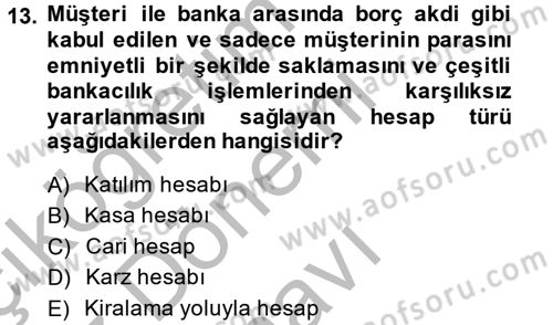 Günümüz Fıkıh Problemleri Dersi 2014 - 2015 Yılı (Final) Dönem Sonu Sınav Soruları 13. Soru