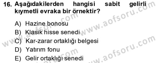 Günümüz Fıkıh Problemleri Dersi 2014 - 2015 Yılı (Final) Dönem Sonu Sınav Soruları 16. Soru