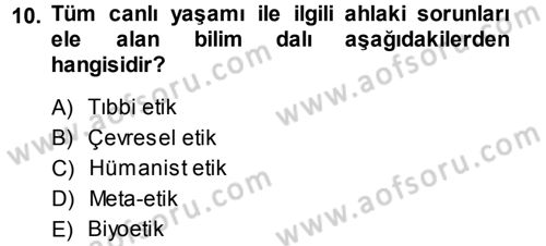 Günümüz Fıkıh Problemleri Dersi 2014 - 2015 Yılı Tek Ders Sınav Soruları 10. Soru
