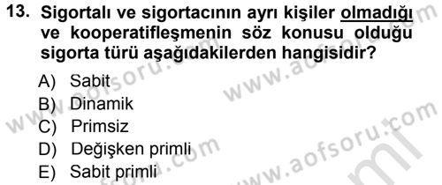 Günümüz Fıkıh Problemleri Dersi 2014 - 2015 Yılı Tek Ders Sınav Soruları 13. Soru