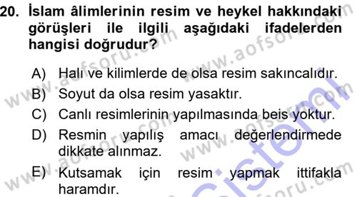 Günümüz Fıkıh Problemleri Dersi 2015 - 2016 Yılı (Vize) Ara Sınav Soruları 20. Soru