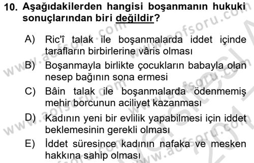 Günümüz Fıkıh Problemleri Dersi 2016 - 2017 Yılı (Vize) Ara Sınav Soruları 10. Soru
