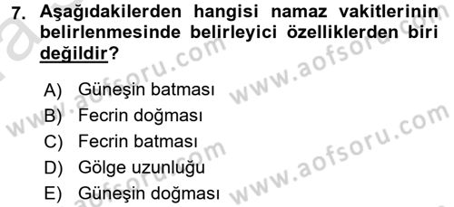 Günümüz Fıkıh Problemleri Dersi 2016 - 2017 Yılı (Vize) Ara Sınav Soruları 7. Soru