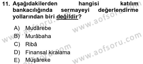 Günümüz Fıkıh Problemleri Dersi 2017 - 2018 Yılı 3 Ders Sınav Soruları 11. Soru