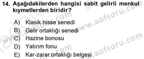 Günümüz Fıkıh Problemleri Dersi 2017 - 2018 Yılı 3 Ders Sınav Soruları 14. Soru