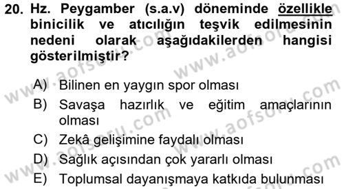 Günümüz Fıkıh Problemleri Dersi Ara Sınavı Deneme Sınav Soruları 20. Soru