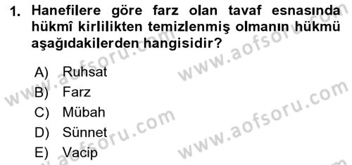 Günümüz Fıkıh Problemleri Dersi 2018 - 2019 Yılı 3 Ders Sınav Soruları 1. Soru