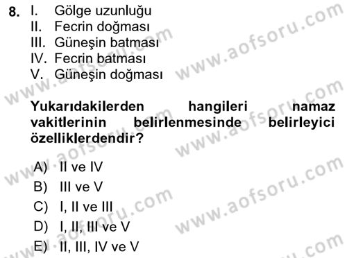 Günümüz Fıkıh Problemleri Dersi 2018 - 2019 Yılı (Vize) Ara Sınav Soruları 8. Soru