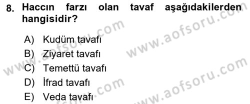 Günümüz Fıkıh Problemleri Dersi 2019 - 2020 Yılı (Vize) Ara Sınav Soruları 8. Soru